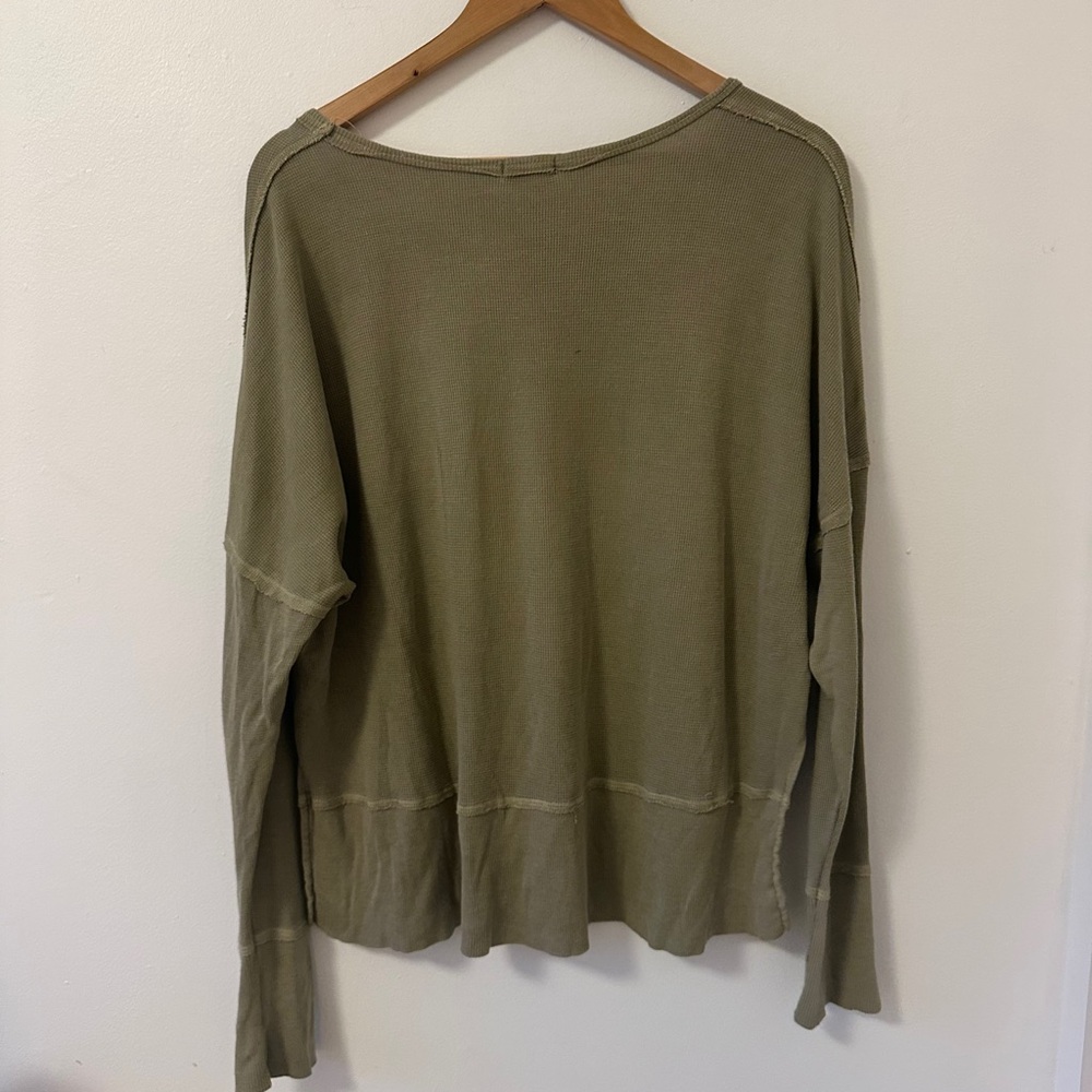 LA Made Long Sleeve Tee in Olive Green | Size Small - Picture 5 of 7